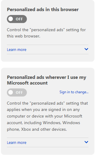 Disable ADS 2